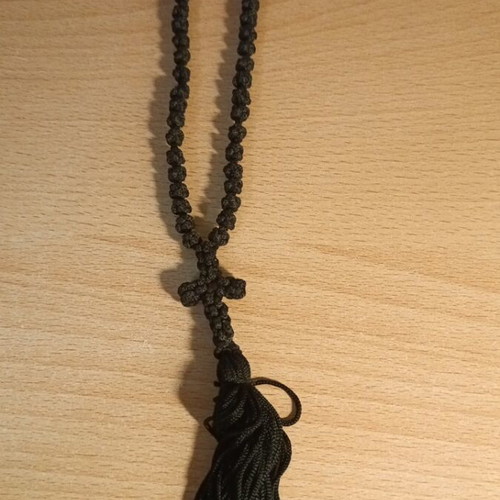Knitted cross black color new