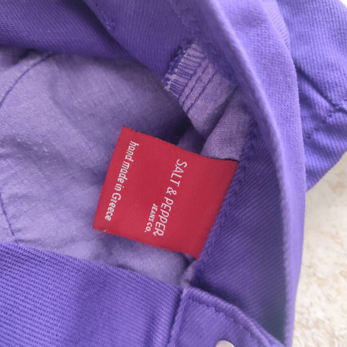 Salt & Pepper denim shorts, purple, size S