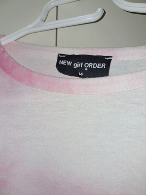 Top t shirt μπλουζάκι tie dye ροζ γυναικείο μεταχειρισμένο