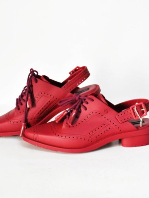 Melissa Red Sandals Size 37 Like New, Pointed Toe