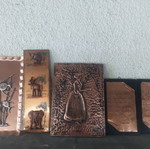 Copper wall deco frames used