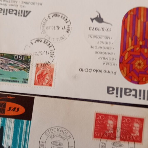 First Flight Covers 1960-1973 used, various international routes