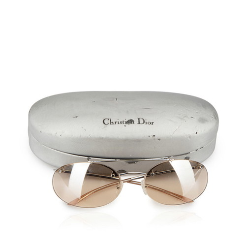 Vintage Dior Peace oval sunglasses like new, beige