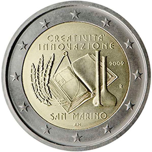 SAC San Marino 2 Euro 2009 FDC new, creativity and innovation