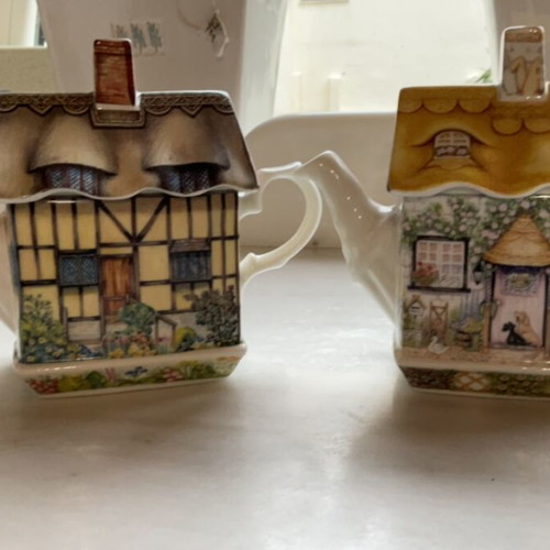 James Sadler set of 2 individual teapots new