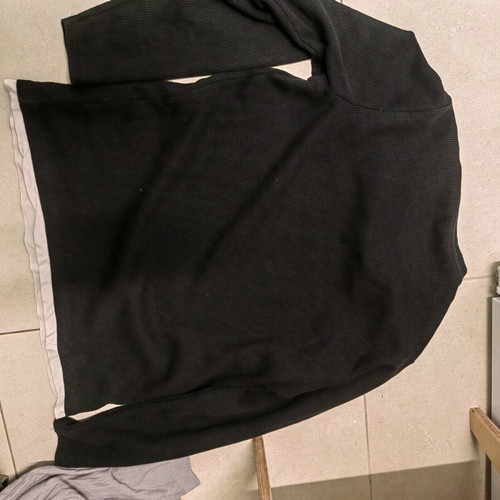 Piazza Italia men's blouse L/XL used, black and white