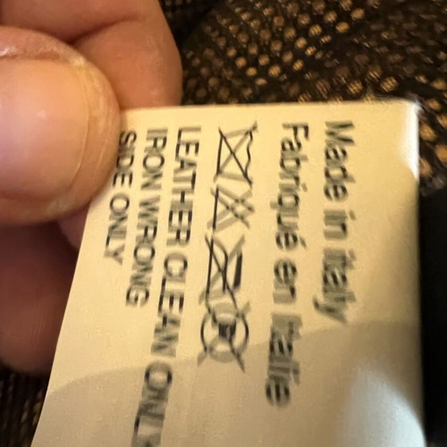 Italian leather jacket used, light brown, size 50