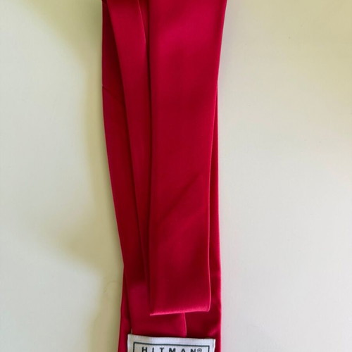 Hitman 47 Blood Red Tie and Tie Clip new