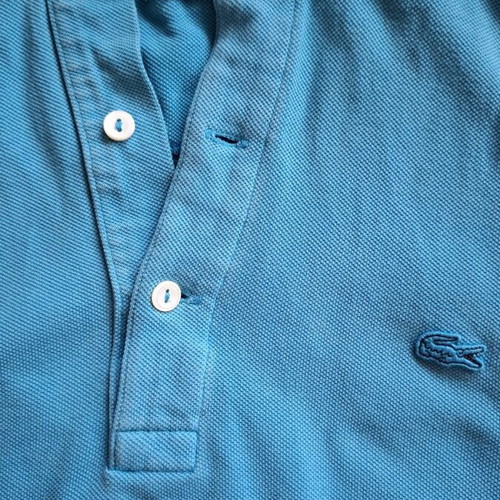 Lacoste vintage polo size M blue like new