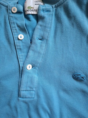 Lacoste vintage polo size M blue like new