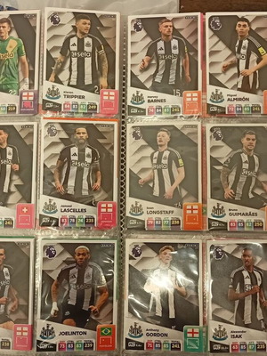 Panini Premier League 2025 καινούργιες 18 base κάρτες Newcastle