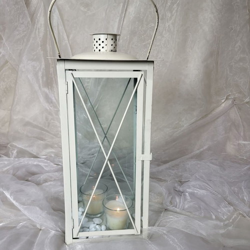 Large Metal Lantern like new, minimal decoration 52cm