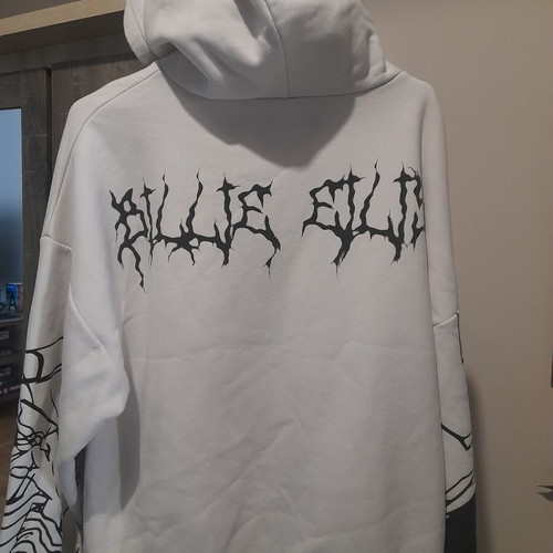 Billie Eilish Bershka sweatshirt used, small, oversized, white