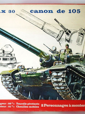 Vintage Heller Amx 30 Canon de 105 French Army Tank 1:35 Model Kit new