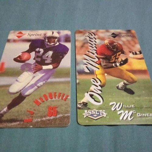 Sprint rugby cards unused, set of 2
