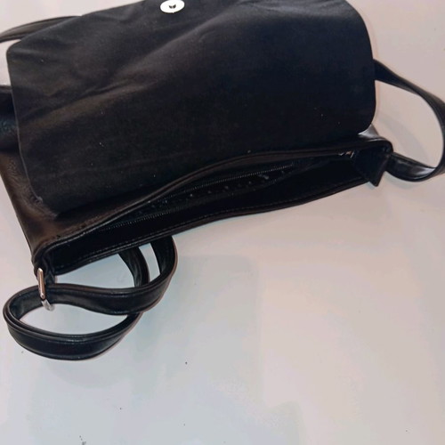 Shoulder bag used, soft leatherette, no damage