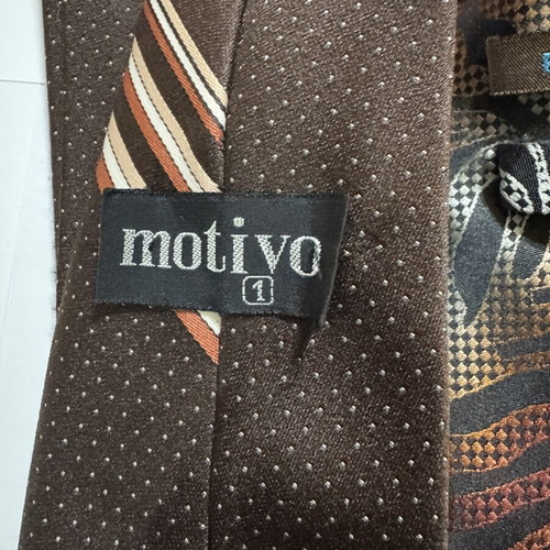 Vintage tie set of 3 used, Respighi silk Italy, Motivo & Brixon