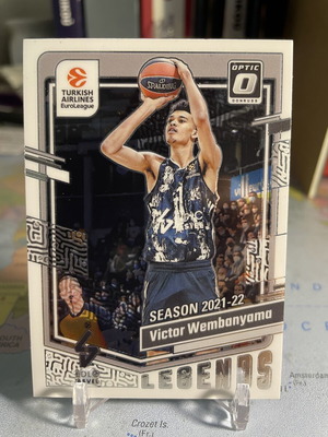 Victor Wembanyama Legends Optic Euroleague Donruss 2023-24 card like new