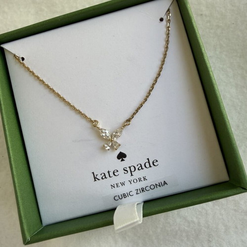 Kate Spade butterfly necklace, gold