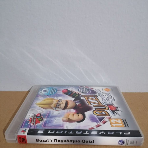 Buzz Pankosmico Quiz empty case and manual for PlayStation 3