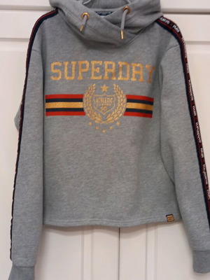 Суитшърт Superdry като нов, сив, размер M