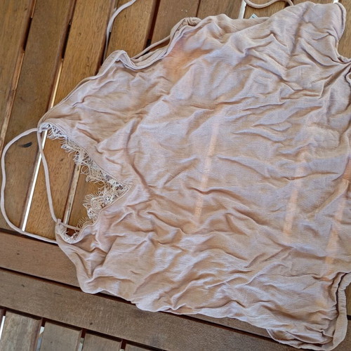 Satin backless top Zara like new, beige and pink, size M