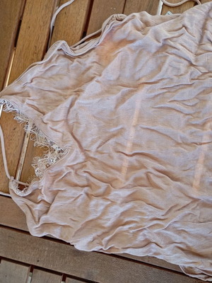 Satin backless top Zara like new, beige and pink, size M