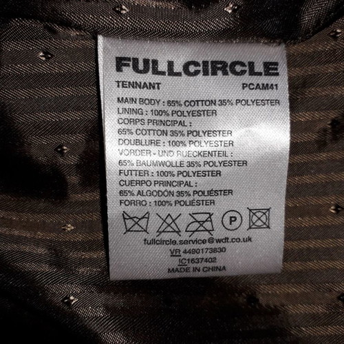 Fullcyrcle jacket used, beige-brown checkered, size S/10