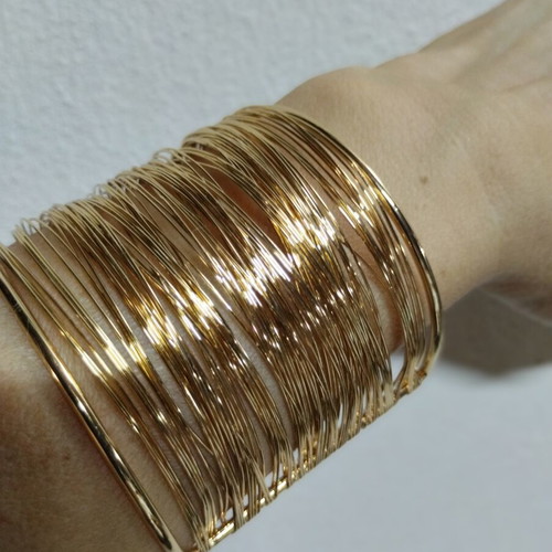 Zara cuff statement bracelet, gold