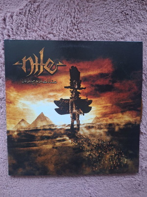 Nile Ithyphallic διπλό LP σε πορτοκαλί-καφέ μαρμαρωμένο βινύλιο No. 106 NM VG+