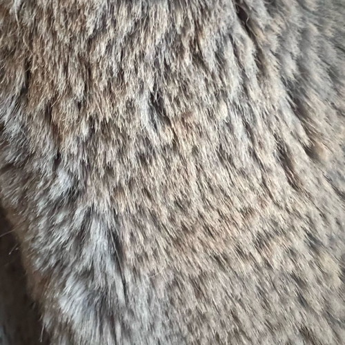 Faux fur Copenhagen like new, gray-blue, size L