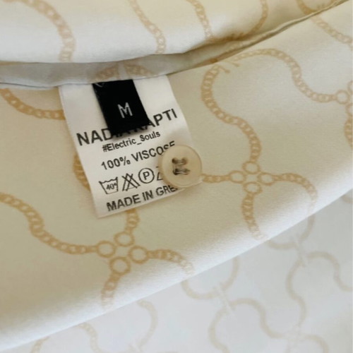 Nadia Rapti Shirt like new, beige and gold, size M