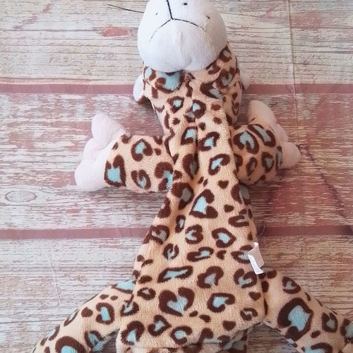 Children's plush leopard wallet pencil case NICI used