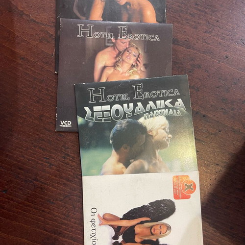 Erotic movies 2x VCD and 2x DVD used with subtitles