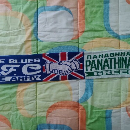 Panathinaikos collectible scarf new with Rangers twinning