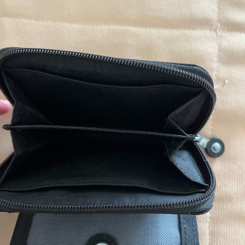 Kipling women's wallet used, black from Money Love series