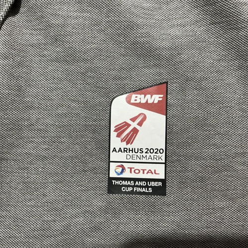 Yonex grey polo shirt new from world tournament
