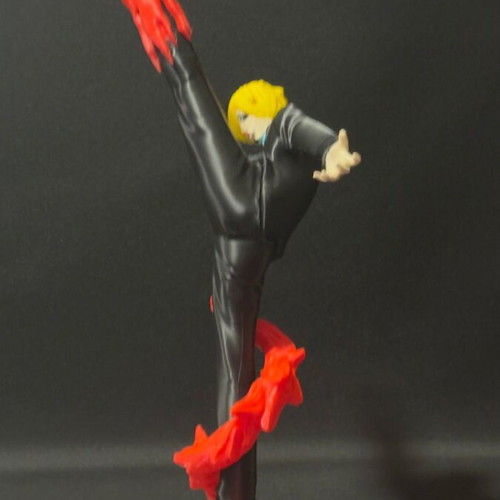 Sanji One Piece figure 39cm with flame effect made to order