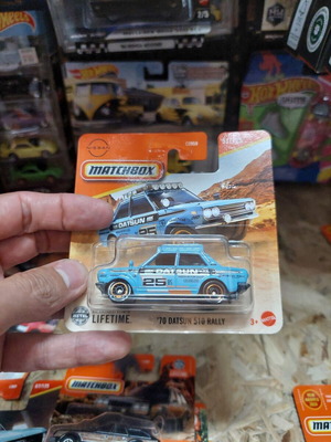 Matchbox '70 Datsun 510 Rally toy car