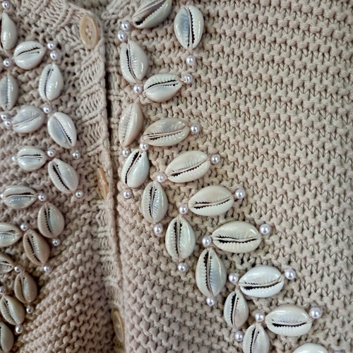 Moschino Cheap and Chic summer cotton cardigan like new, size M, beige