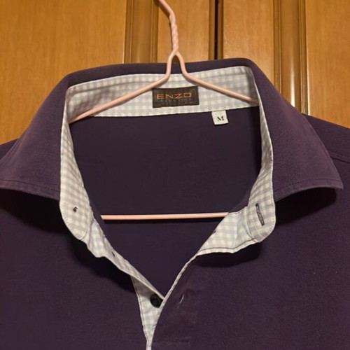 Enzo short-sleeve shirt used, size small, purple