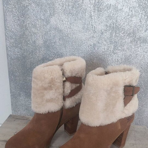 UGG boots size 38 new with high heel and fur lining