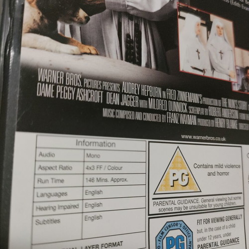 The Nun's Story DVD, Όντρι Χέπμπορν, Φρεντ Ζινέμαν δραματική ταινία