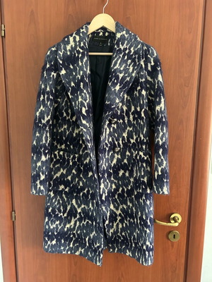 Tassos Mitropoulos coat like new, size small, blue