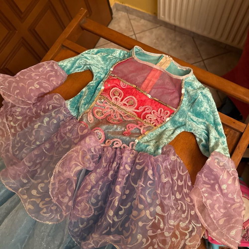 Princess kids dress like new, blue multicolor, size S