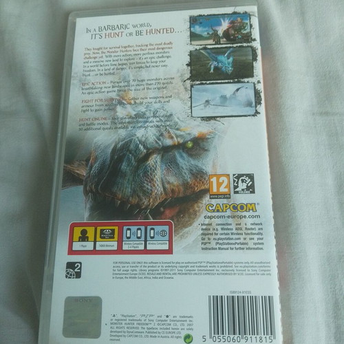 Monster Hunter Freedom 2 PSP game used, action