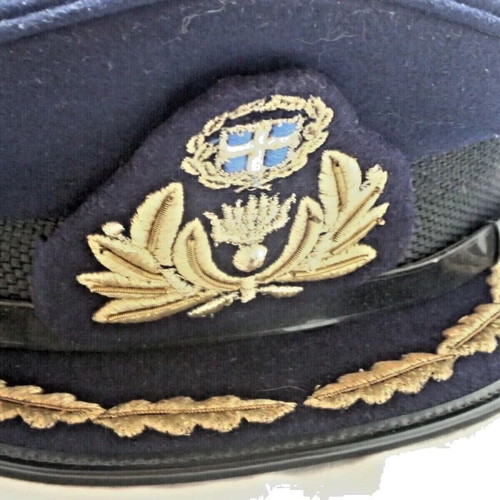 Vintage Authentic Senior Officer Cap Hellenic Air Force size 57 used