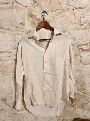 Off White Textured Button Down Shirt, Women’s XL