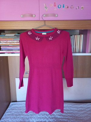 Yumi dress for 10 years like new, polyester and wool