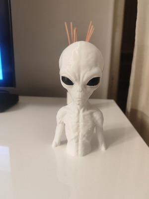 Alien UFO φιγούρα 3D εκτυπωμένη σαν καινούργιο